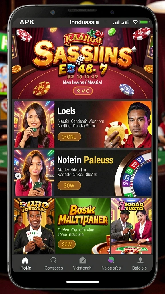 55kbet - Tampilan awal aplikasi 55KBET yang menarik dan modern.