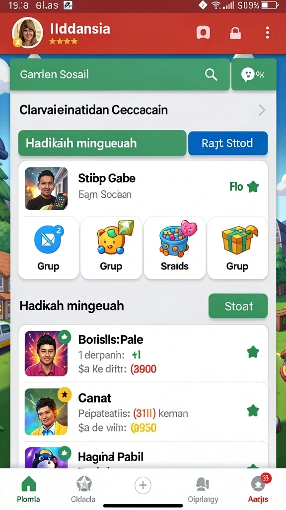 hoye55 - Tampilan awal aplikasi HOYE55 yang menarik.