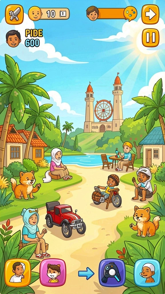 jin33 - Screenshot fitur karakter unik yang dapat dipilih.